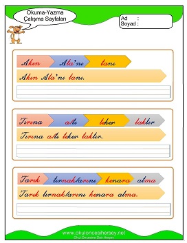 ı sesi Grubu Çalışma Sayfaları